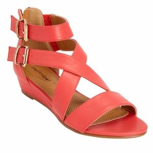 Comfortview Coral Pana Zip Back Sandal Size 8WW